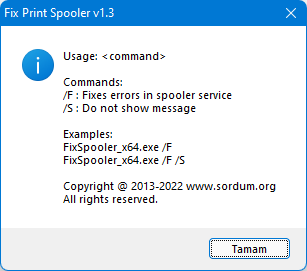 Fix Print Spooler Cmd Paramaters